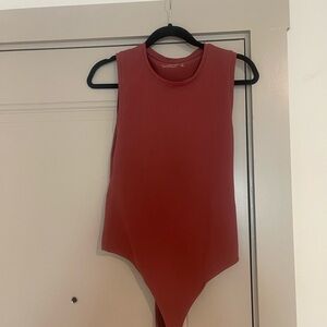Burnt orange Abercrombie high neck body suit
